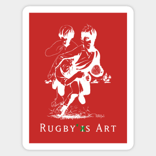 Rugby Junior Tackle C by PPereyra Sticker